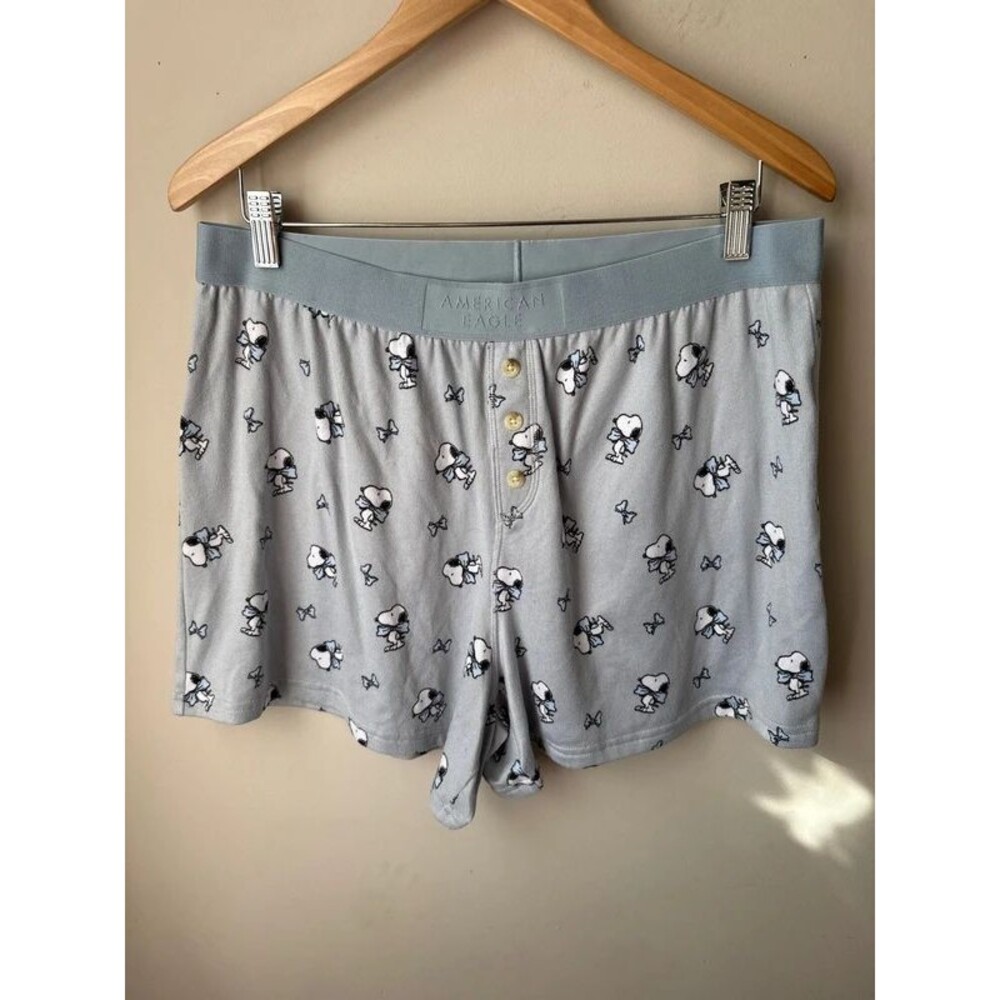 American Eagle AE Lounge Snoopy Boxer Shorts Women’s Large